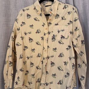 Vintage 5 Star By Roper Western Rodeo Button Up